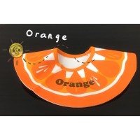 嬰兒旋轉水果造型口水肩 - Orange